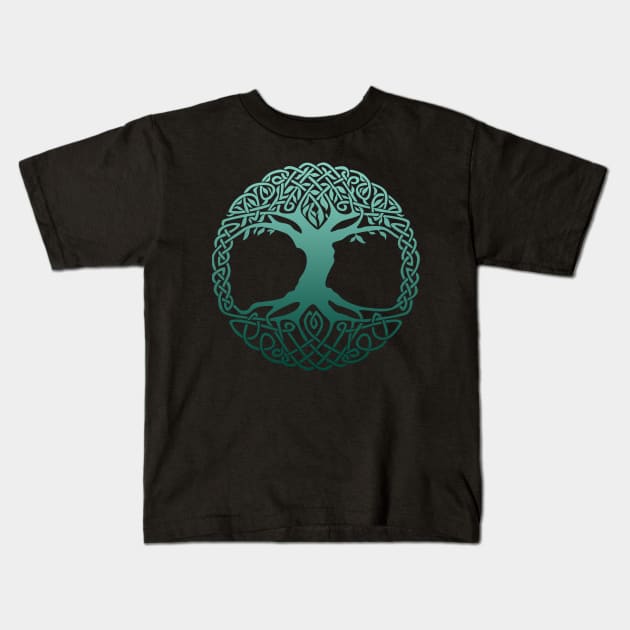 yggdrasil Kids T-Shirt by sevencrow